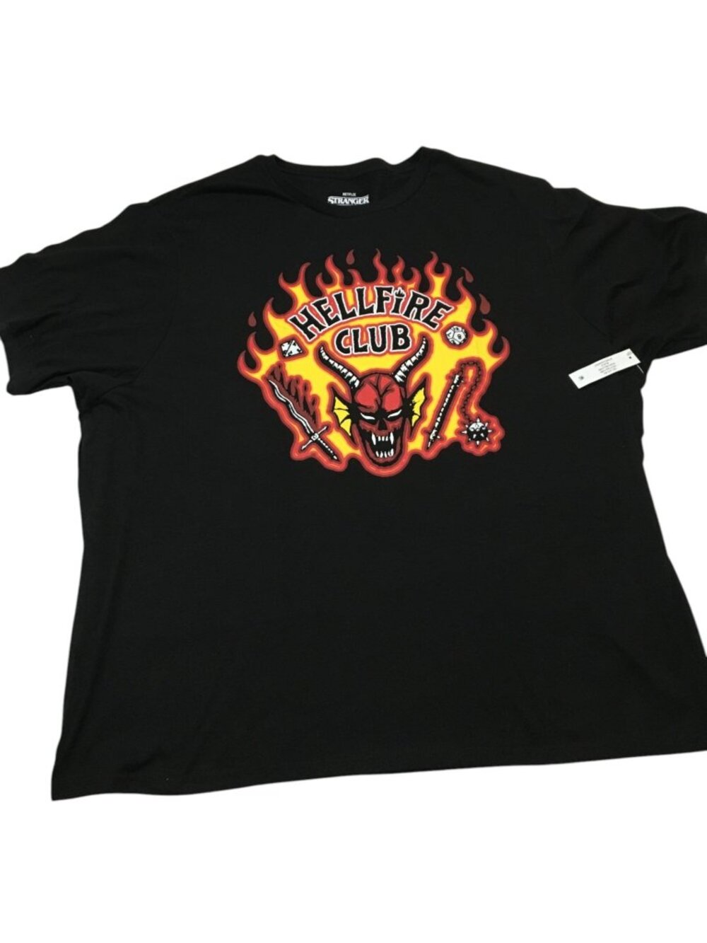 Stranger Things Hellfire Club T Shirt 3XL Black Netflix Eddie Munson NWT